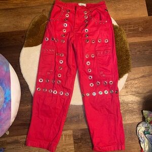 BDG Maxo Grommet Cargo Jean - Pink Denim 26